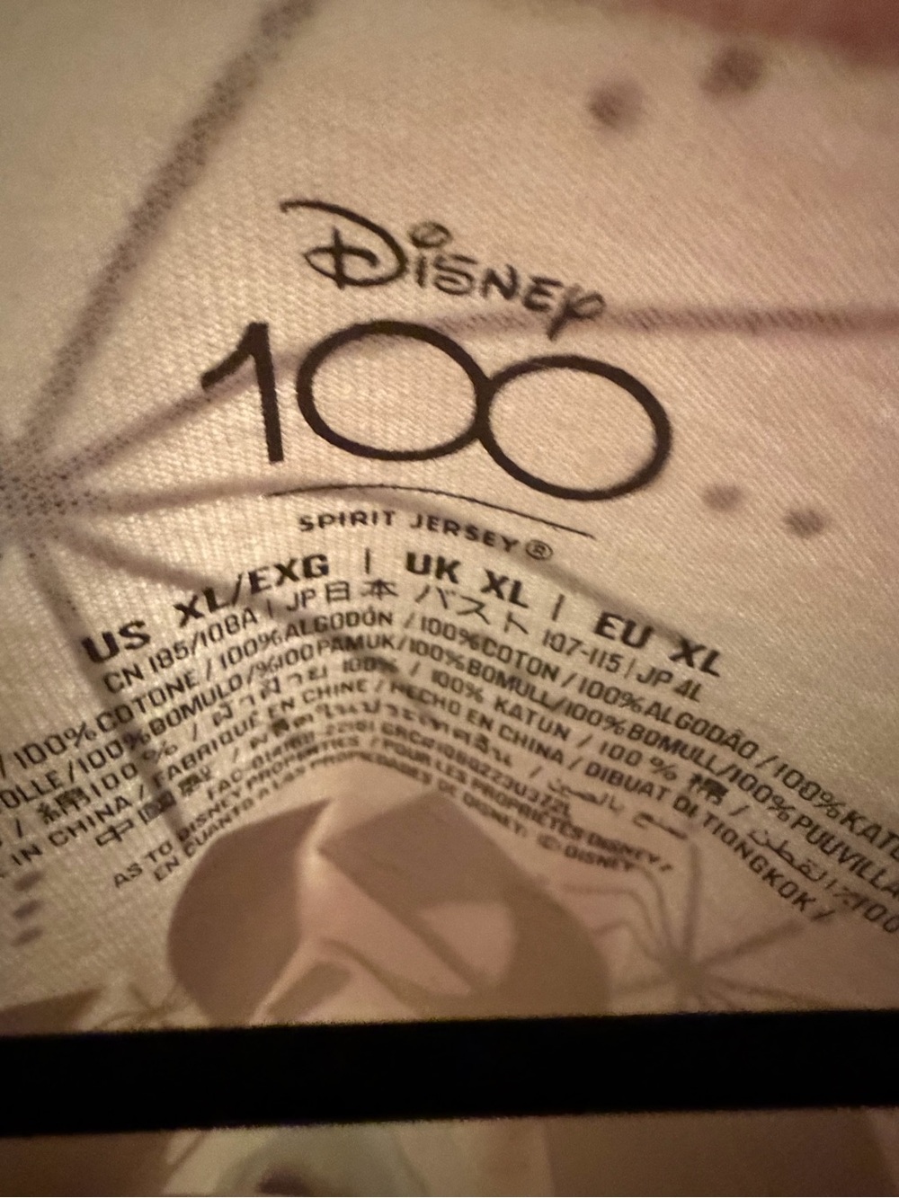 Disney Disneyland 100th spirit jersey size XL - Picture 5 of 5
